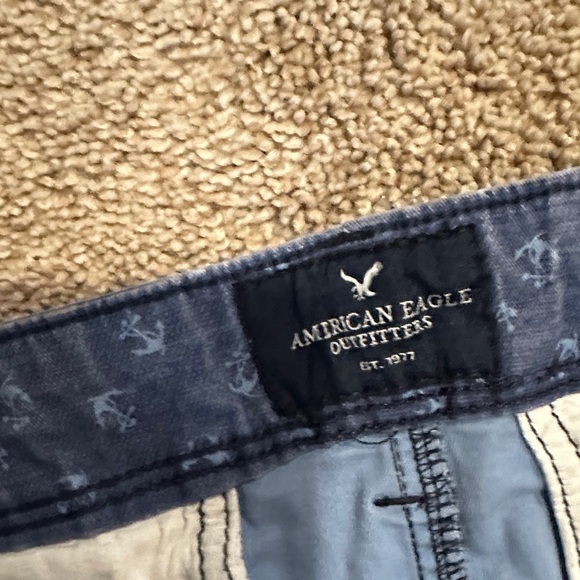 American Eagle Outfitters Blue nautical pants anchor 30/36 - Picture 2 of 7